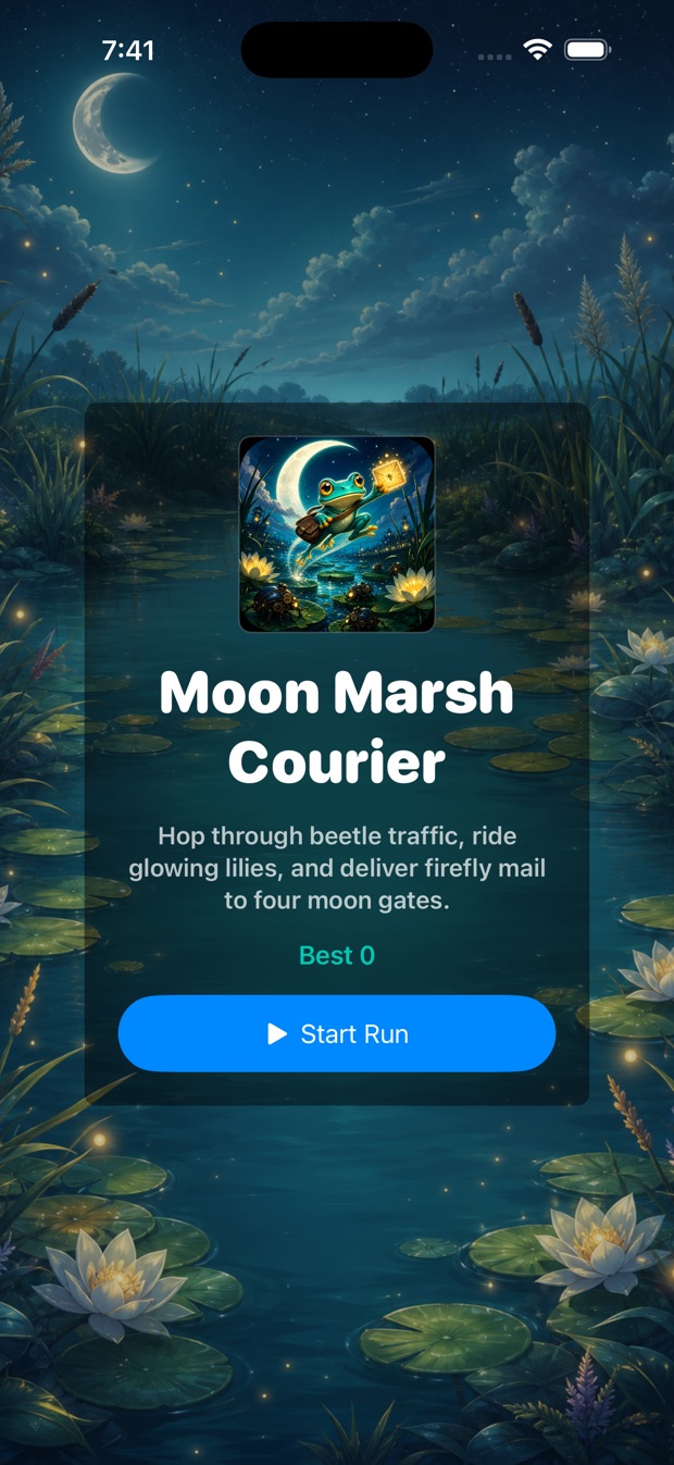 Moon Marsh Courier app screenshot